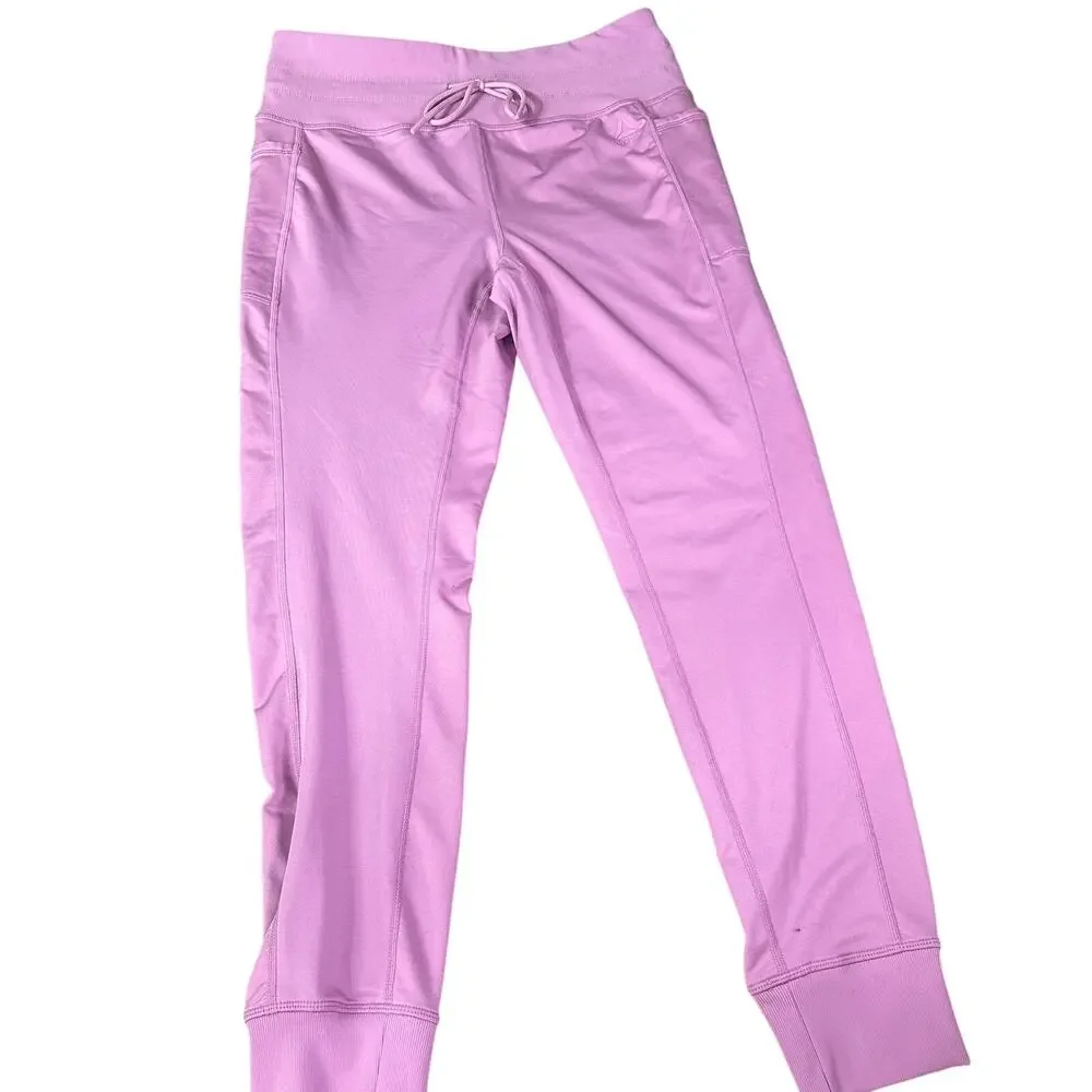 Reebok Lavender Joggers Women’s Medium Athletic Pants Drawstring - Picture 6 of 8
